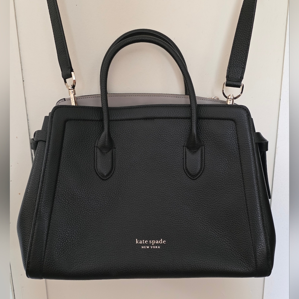 Kate Spade Black and Gray Satchel Purse
